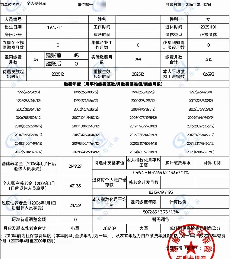 湖南省退休养老金如何计算？养老金计算公式、真实案例…
